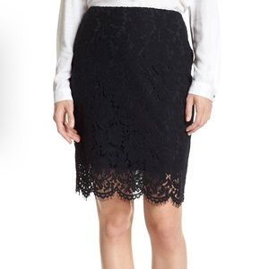 Banana Republic Lace Pencil Skirt sz 2P